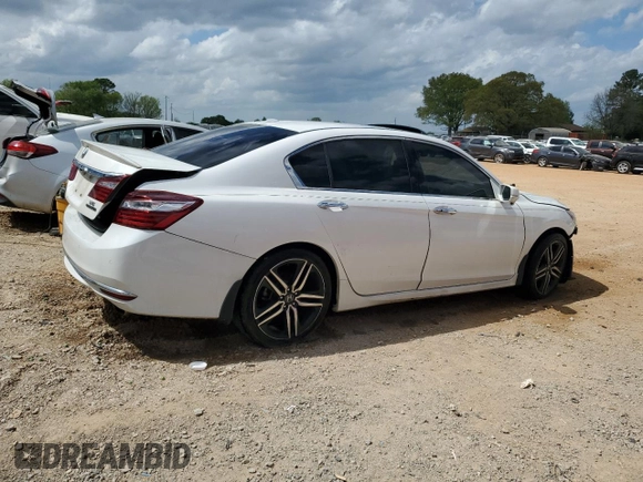 2017 Honda Accord Touring with VIN 1HGCR3F93HA005470, listed as a Copart auction lot 52021605 with Not provided miles and Salvage title. Bid and sale history available at DreamBid. Image 3.