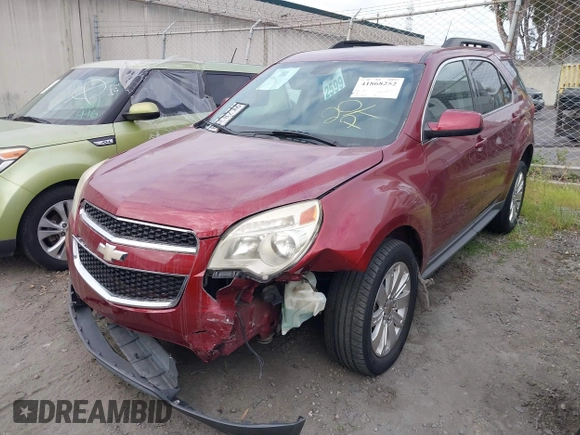 2010 Chevrolet Equinox LT w/2LT with VIN 2CNFLPEY8A6312662, listed as a IAAI auction lot 41868252 with 115,609 mi miles. Bid and sale history available at carsss.com. Image 2.