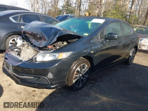 2014 Honda Civic EX with VIN 19XFB2F88EE241719, listed as a IAAI auction lot 41649407 with 153,966 mi miles. Bid and sale history available at carsss.com. Image 17.