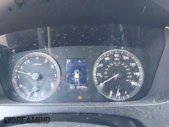2015 Hyundai Sonata 2.4L SE with VIN 5NPE24AF9FH001329, listed as a IAAI auction lot 41854603 with 104,124 mi miles. Bid and sale history available at carsss.com. Image 7.