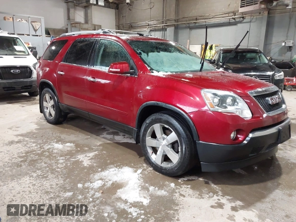 2011 GMC Acadia SLT1 with VIN 1GKKVRED3BJ332557, listed as a IAAI auction lot 41469715 with 201,252 mi miles and . Bid and sale history available at DreamBid. Image 1.