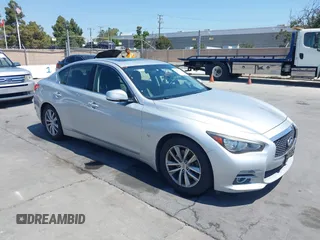 2014 Infiniti Q50 Premium with VIN JN1BV7AP0EM687109, listed as a IAAI auction lot 42677322 with 120,434 mi miles and . Bid and sale history available at DreamBid. Image 1.