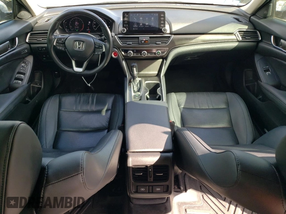 2021 Honda Accord EX-L with VIN 1HGCV1F55MA018972, listed as a Copart auction lot 56281255 with 33,581 mi miles and Salvage title. Bid and sale history available at DreamBid. Image 8.