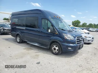 2020 Ford Transit Passenger XL with VIN 1FBVU4XG4LKB19039, listed as a Copart auction lot 60059294 with 102,994 mi miles and Salvage Title. Bid and sale history available at DreamBid. Image 4.