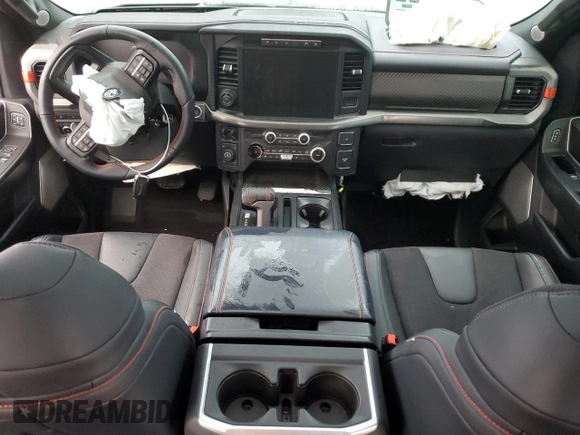 2024 Ford F-150 Raptor with VIN 1FTFW1RG2RFB14249, listed as a Copart auction lot 48995785 with 822 mi miles and Salvage Title. Bid and sale history available at DreamBid. Image 8.
