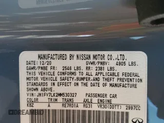 2021 Infiniti Q60 Red Sport 400 с VIN JN1FV7LK2MM530327, выставлен на аукционе Copart как лот 80844904 с пробегом 35 611 миль миль и Списание • Salvage title. История ставок и продаж доступна на DreamBid. Изображение 13.