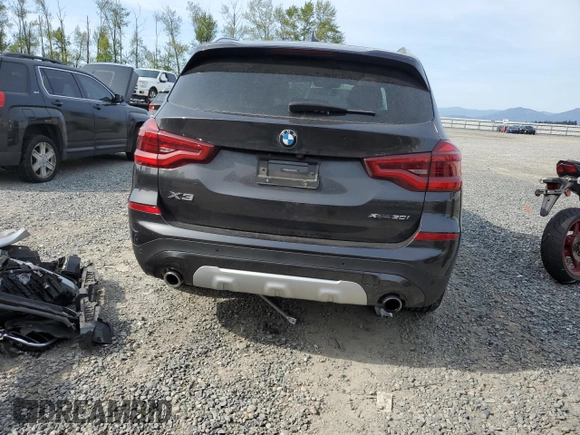 2019 BMW X3 xDrive30i with VIN 5UXTR9C50KLP90236, listed as a Copart auction lot 54836495 with 51,380 mi miles and Salvage Title. Bid and sale history available at DreamBid. Image 6.