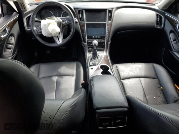 2019 Infiniti Q50 Luxe с VIN JN1EV7AR5KM551925, выставлен на аукционе Copart как лот 54117415 с пробегом 80 177 миль миль и Списание • Salvage title. История ставок и продаж доступна на DreamBid. Изображение 8.