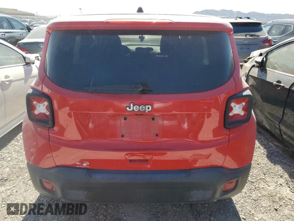 2020 Jeep Renegade Sport with VIN ZACNJAAB4LPM28562, listed as a Copart auction lot 57713845 with 45,466 mi miles and Salvage title. Bid and sale history available at DreamBid. Image 6.