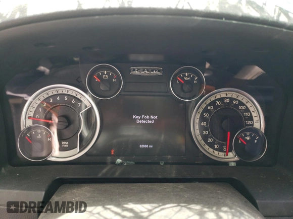 2017 Ram 1500 Sport with VIN 1C6RR6MT1HS637457, listed as a Copart auction lot 56231025 with 62,868 mi miles and Salvage title. Bid and sale history available at DreamBid. Image 9.