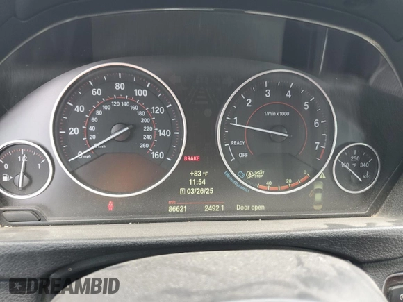 2013 BMW 3 Series 335i with VIN WBA3A9C54DF077900, listed as a Copart auction lot 50425385 with 86,621 mi miles and Salvage Title. Bid and sale history available at carsss.com. Image 9.