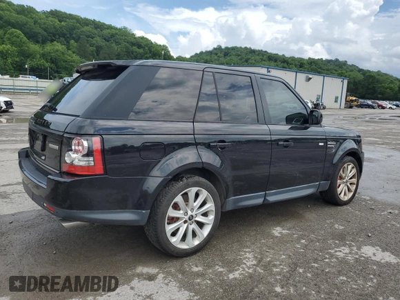 2013 Land Rover Range Rover Sport SC with VIN SALSH2E43DA783381, listed as a Copart auction lot 61505595 with 118,613 mi miles and Clean title. Bid and sale history available at DreamBid. Image 3.
