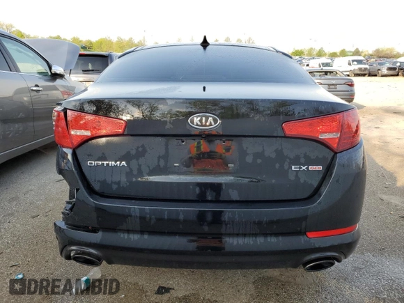 2012 Kia Optima EX with VIN 5XXGN4A74CG009290, listed as a Copart auction lot 50967574 with 217,906 mi miles and Salvage Title. Bid and sale history available at carsss.com. Image 6.