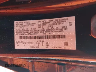 2024 Ford Bronco Big Bend с VIN 1FMDE7AH6RLA64647, выставлен на аукционе IAAI как лот 41084239 с пробегом 3 581 миль миль и . История ставок и продаж доступна на DreamBid. Изображение 9.