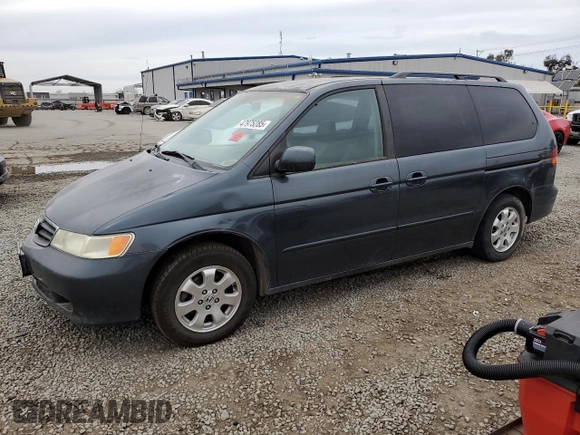 2003 Honda Odyssey EX-L with VIN 5FNRL187X3B122098, listed as a Copart auction lot 47975285 with Not provided miles and Salvage title. Bid and sale history available at DreamBid. Image 1.