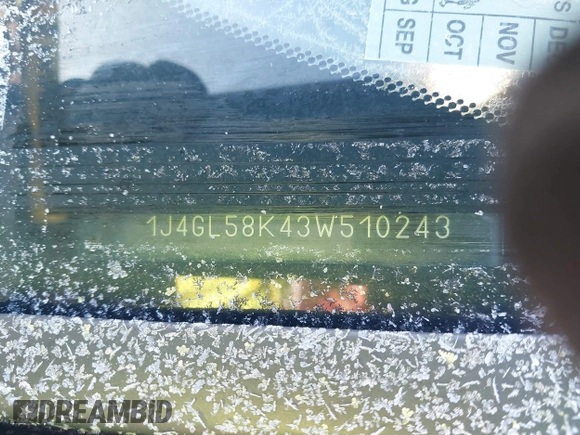 2003 Jeep Liberty Limited z VIN 1J4GL58K43W510243, wystawiony jako IAAI lot #41171081 z przebiegiem Nie podano mil oraz . Historia ofert i sprzedaży dostępna na DreamBid. Obrazek 11.