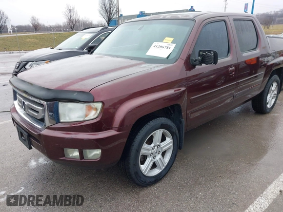 2009 Honda Ridgeline RTL with VIN 5FPYK16529B100032, listed as a IAAI auction lot 41206781 with 130,694 mi miles and . Bid and sale history available at DreamBid. Image 22.