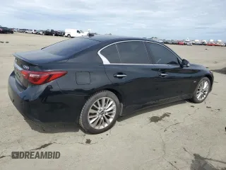 2020 Infiniti Q50 Luxe z VIN JN1EV7AR1LM250098, wystawiony jako Copart lot #50047065 z przebiegiem 40 447 mil mil oraz Szkoda całkowita • Salvage title. Historia ofert i sprzedaży dostępna na DreamBid. Obrazek 3.