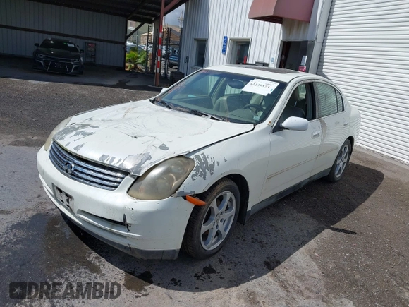 2004 Infiniti G35 w/Leather with VIN JNKCV51E84M616564, listed as a IAAI auction lot 42239573 with 263,105 mi miles and . Bid and sale history available at DreamBid. Image 2.