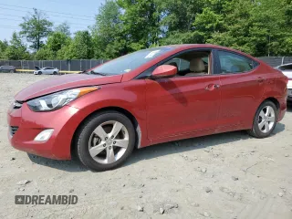 2013 Hyundai Elantra GLS z VIN KMHDH4AE6DU624732, wystawiony jako Copart lot #60287445 z przebiegiem 153 434 mil mil oraz Czysty tytuł • Clean title. Historia ofert i sprzedaży dostępna na DreamBid. Obrazek 1.