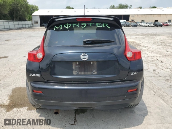 2011 Nissan Juke SV with VIN JN8AF5MR2BT015713, listed as a Copart auction lot 56148295 with 110,843 mi miles and Clean Title. Bid and sale history available at carsss.com. Image 6.