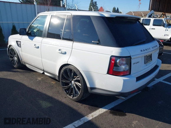 2012 Land Rover Range Rover Sport SC with VIN SALSH2E49CA751288, listed as a IAAI auction lot 40802078 with 80,263 mi miles. Bid and sale history available at carsss.com. Image 3.