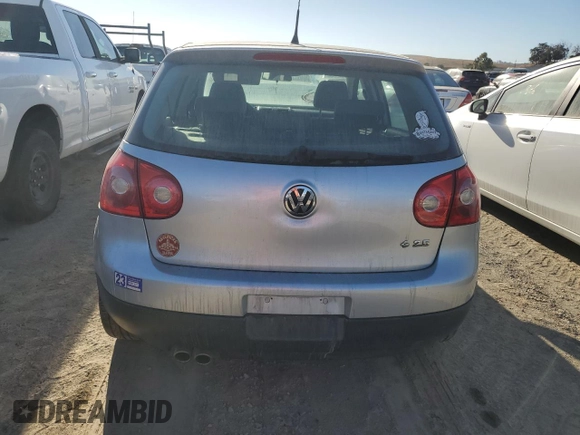 2007 Volkswagen Rabbit with VIN WVWDS71K37W097609, listed as a Copart auction lot 73602904 with 130,581 mi miles and Clean title. Bid and sale history available at DreamBid. Image 6.
