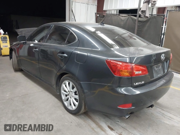 2008 Lexus IS with VIN JTHBK262085076032, listed as a IAAI auction lot 41839802 with 184,279 mi miles. Bid and sale history available at carsss.com. Image 3.