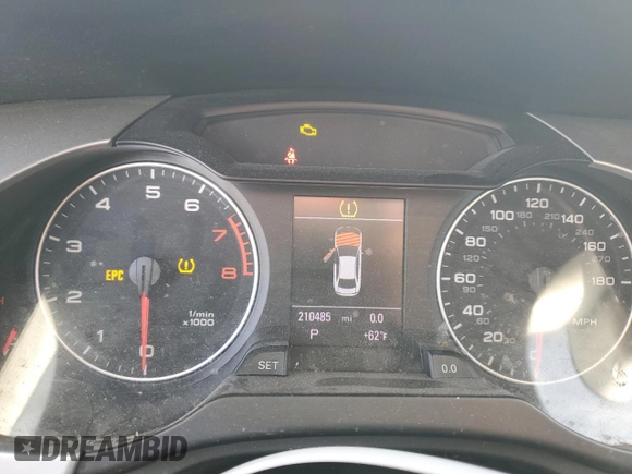 2012 Audi A4 2.0T Premium Plus with VIN WAUEFAFL2CA118588, listed as a Copart auction lot 75043104 with 210,485 mi miles and Clean Title. Bid and sale history available at carsss.com. Image 9.