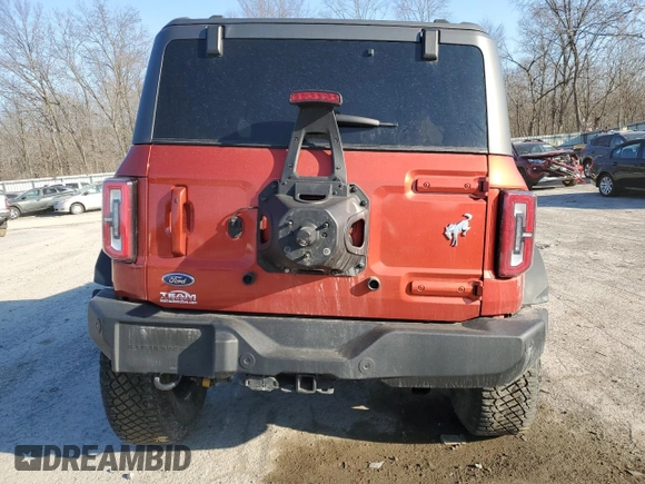 2023 Ford Bronco with VIN 1FMDE5CP1PLB98701, listed as a Copart auction lot 47537875 with 4,297 mi miles and Salvage title. Bid and sale history available at DreamBid. Image 6.
