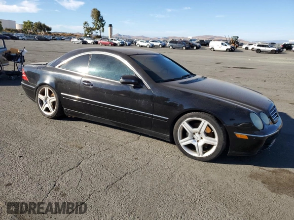 2002 Mercedes-Benz CL 500/600 z VIN WDBPJ75J32A023824, wystawiony jako Copart lot #77254134 z przebiegiem 187 807 mil mil oraz Szkoda całkowita • Salvage title. Historia ofert i sprzedaży dostępna na DreamBid. Obrazek 4.