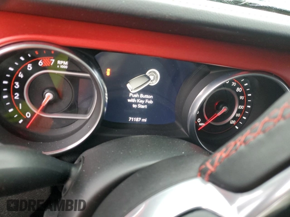 2018 Jeep Wrangler Unlimited Rubicon with VIN 1C4HJXFNXJW196460, listed as a Copart auction lot 49681715 with 71,187 mi miles and Salvage title. Bid and sale history available at DreamBid. Image 9.