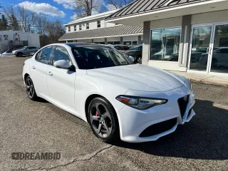 2017 Alfa Romeo Giulia with VIN ZARFAEDN9H7531927, listed as a Copart auction lot 47575255 with 202,720 mi miles and Clean Title. Bid and sale history available at carsss.com. Image 1.