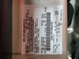 2017 Lincoln MKZ Select с VIN 3LN6L5D91HR662507, выставлен на аукционе Copart как лот 57907655 с пробегом 110 559 миль миль и Списание • Salvage title. История ставок и продаж доступна на DreamBid. Изображение 12.