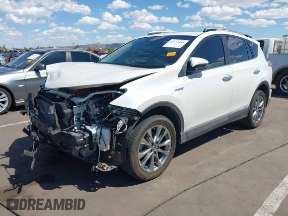 2017 Toyota RAV4 Hybrid Limited with VIN JTMDJREV4HD110724, listed as a IAAI auction lot 42141585 with 80,671 mi miles. Bid and sale history available at carsss.com. Image 2.