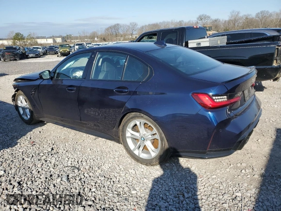2021 BMW M3 with VIN WBS53AY06MFL37453, listed as a Copart auction lot 44033564 with 21,598 mi miles and Salvage Title. Bid and sale history available at carsss.com. Image 2.