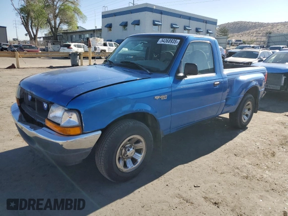 2000 Ford Ranger XL with VIN 1FTYR10V8YPB20951, listed as a Copart auction lot 54368935 with 223,899 mi miles and Clean Title. Bid and sale history available at carsss.com. Image 1.