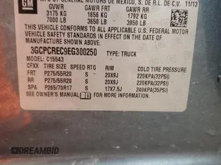 2014 Chevrolet Silverado 1500 LT with VIN 3GCPCREC9EG300250, listed as a Copart auction lot 50165045 with 169,806 mi miles and Salvage Title. Bid and sale history available at DreamBid. Image 12.