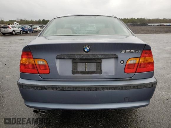 2002 BMW 3 Series 325xi with VIN WBAEU33462PF68483, listed as a Copart auction lot 82304824 with 179,275 mi miles and Salvage title. Bid and sale history available at DreamBid. Image 6.
