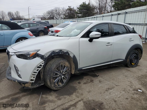 2018 Mazda CX-3 Grand Touring with VIN JM1DKFD76J0304909, listed as a Copart auction lot 86043134 with 67,764 mi miles and Salvage Title. Bid and sale history available at carsss.com. Image 1.