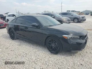 2025 Honda Civic Sport with VIN 2HGFE2F51SH570874, listed as a Copart auction lot 51715905 with 3,086 mi miles and Salvage title. Bid and sale history available at DreamBid. Image 4.