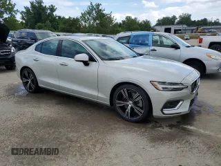 2019 Volvo S60 Inscription with VIN 7JRA22TL6KG009359, listed as a Copart auction lot 59859374 with 25,367 mi miles and Salvage Title. Bid and sale history available at carsss.com. Image 4.