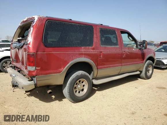 2003 Ford Excursion z VIN 1FMSU45F53EA92386, wystawiony jako Copart lot #47809505 z przebiegiem 147 603 mil mil oraz Szkoda całkowita • Salvage title. Historia ofert i sprzedaży dostępna na DreamBid. Obrazek 3.