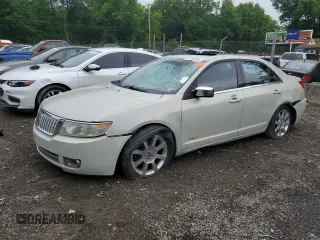 2008 Lincoln MKZ z VIN 3LNHM28T28R625668, wystawiony jako Copart lot #57250985 z przebiegiem Nie podano mil oraz Szkoda całkowita • Salvage title. Historia ofert i sprzedaży dostępna na DreamBid. Obrazek 1.