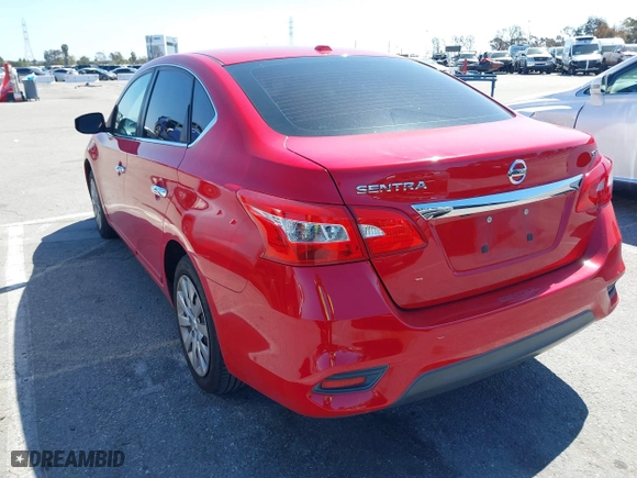 2017 Nissan Sentra SV with VIN 3N1AB7AP3HL650865, listed as a IAAI auction lot 41831102 with 89,252 mi miles. Bid and sale history available at carsss.com. Image 3.