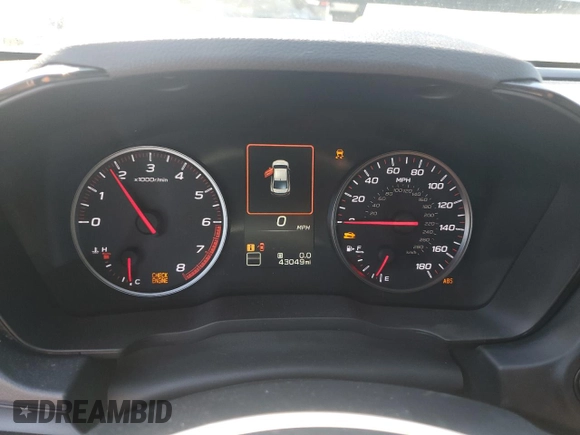 2022 Subaru WRX Premium with VIN JF1VBAF67N9006789, listed as a Copart auction lot 46654315 with 43,049 mi miles and Salvage Title. Bid and sale history available at DreamBid. Image 9.