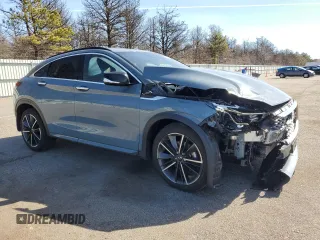 2023 Infiniti QX55 Luxe with VIN 3PCAJ5JR9PF118989, listed as a Copart auction lot 48352715 with 13,558 mi miles and Salvage title. Bid and sale history available at DreamBid. Image 4.