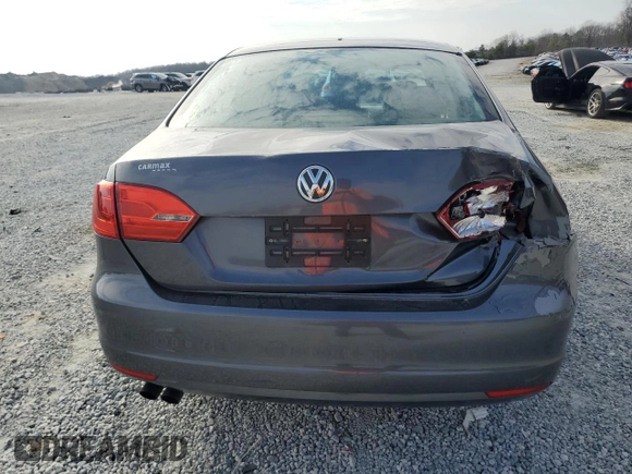 2012 Volkswagen Jetta Sedan SE w/Convenience & Sunroof PZEV with VIN 3VWBP7AJXCM317268, listed as a Copart auction lot 44038685 with 121,302 mi miles and Salvage Title. Bid and sale history available at carsss.com. Image 6.