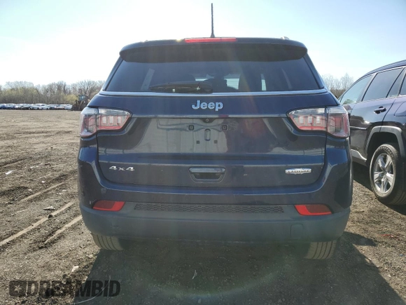 2018 Jeep Compass Latitude with VIN 3C4NJDBB5JT161697, listed as a Copart auction lot 52482895 with 60,631 mi miles and Salvage Title. Bid and sale history available at DreamBid. Image 6.
