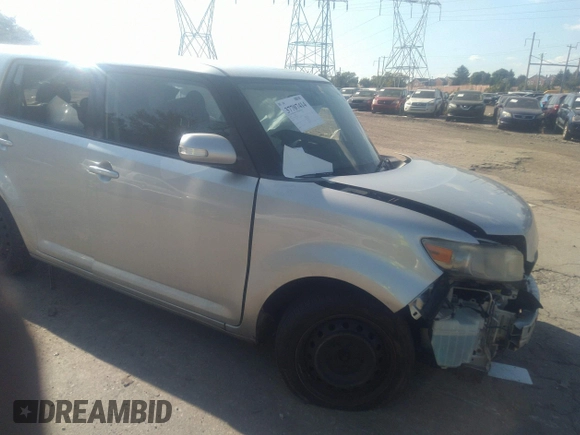 2008 Scion xB with VIN JTLKE50E581039292, listed as a IAAI auction lot 37707414 with 1 mi miles. Bid and sale history available at carsss.com. Image 1.